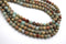 Aqua Blue Jasper Gemstone Beads, 8mm, Round